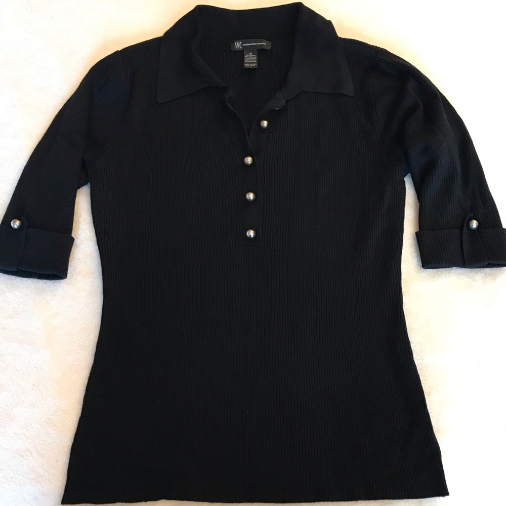 Black top with collar